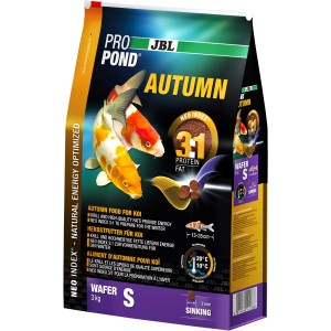 JBL ProPond Autumn S Koi-Futter, 3kg Sack, Herbstfutter für kleine Koi.