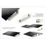 Solarmodulhalter aus Beton, grau, für die Freiaufstellung von PV-Modulen und Balkonkraftwerken.