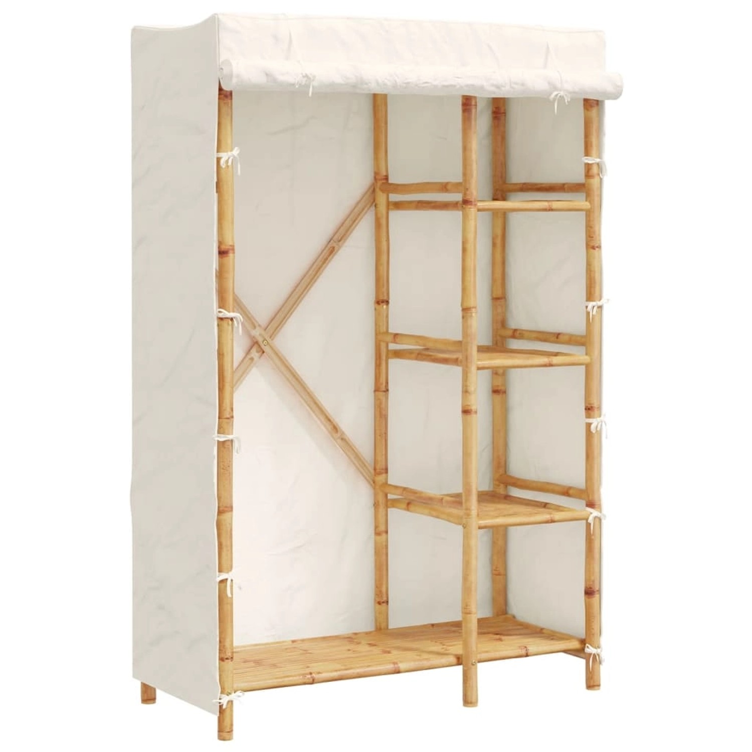 vidaXL Kleiderschrank Kleiderschrank 110x45x170 cm Bambus günstig online kaufen