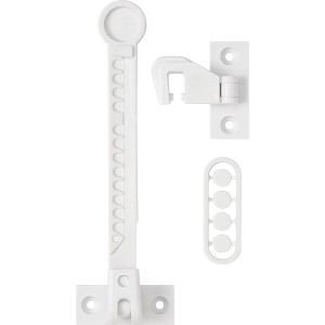 Abus Fensterfeststeller JC7100 Nino, weiße Kindersicherung für Fenster.