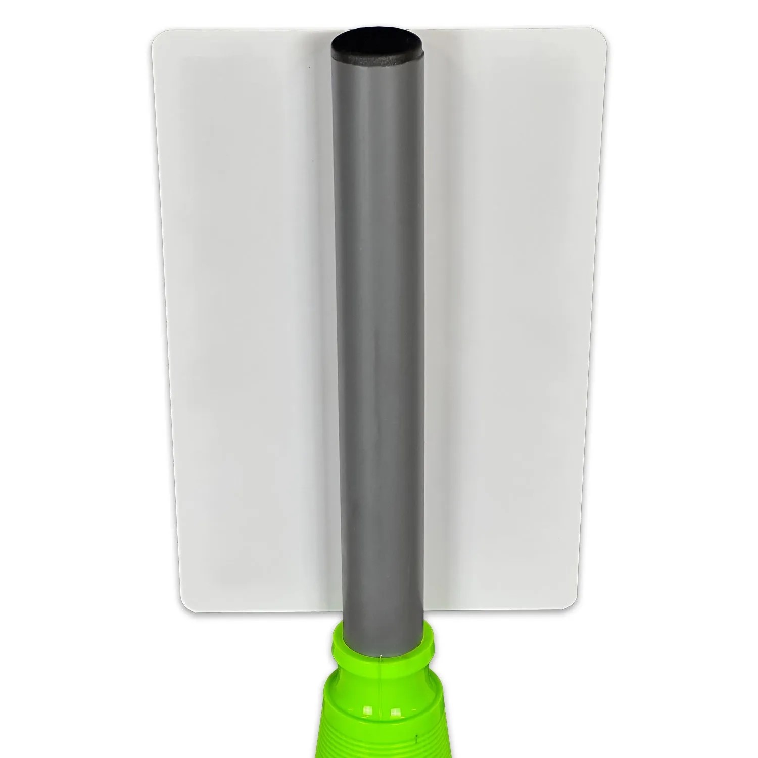 Oranger Leitkegel mit E-Auto Parkplatz Schild (30x20cm) zur Baustellenabsicherung.