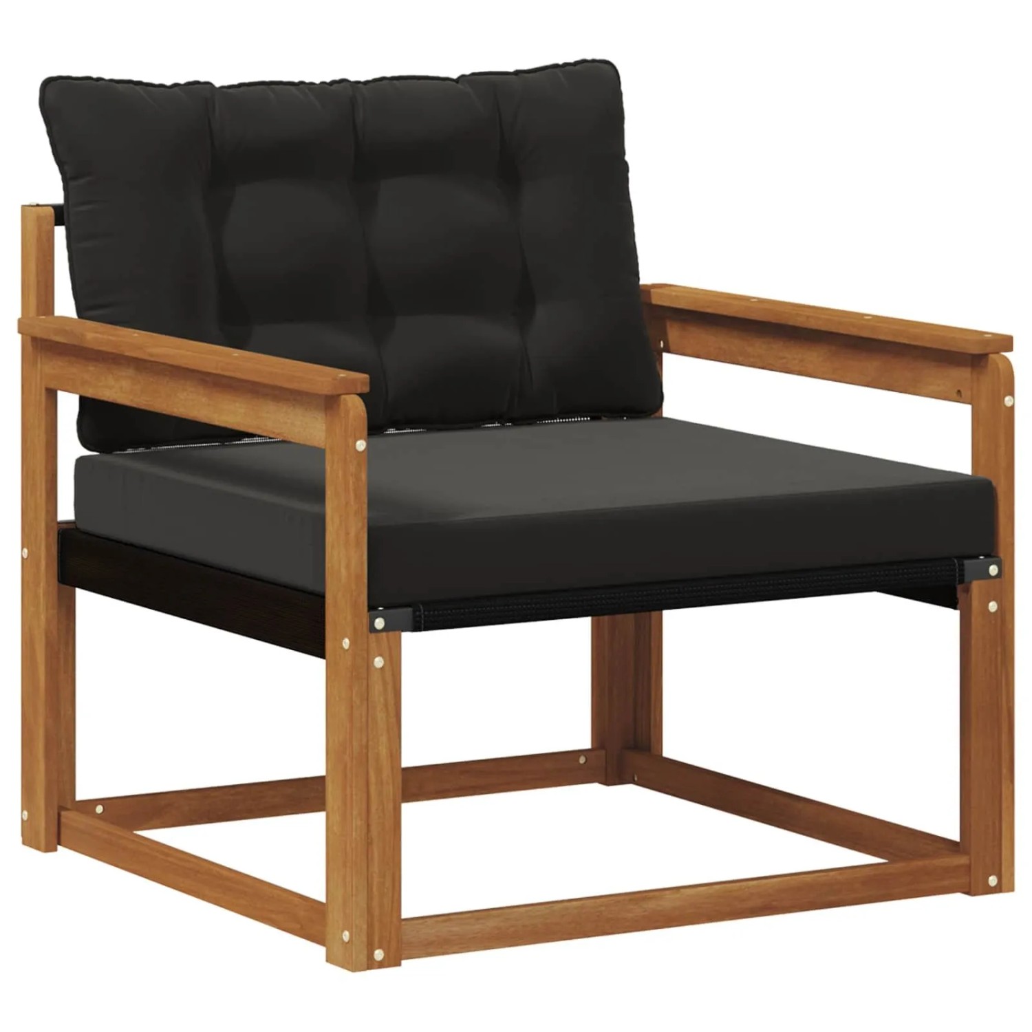 vidaXL Outdoor-Sofagarnitur Massives Akazienholz und Textilene Natur 3436316