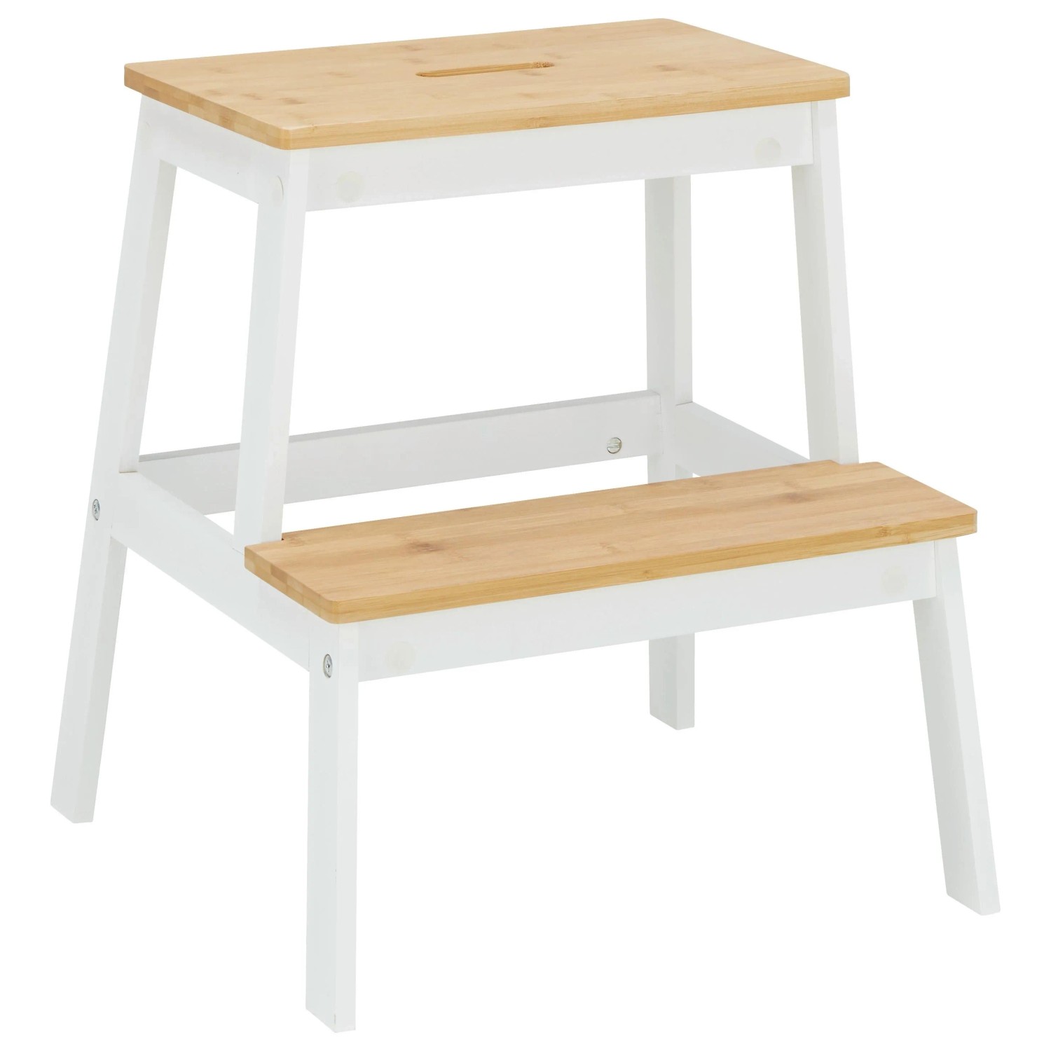Based Hocker Weiß/Naturfarben