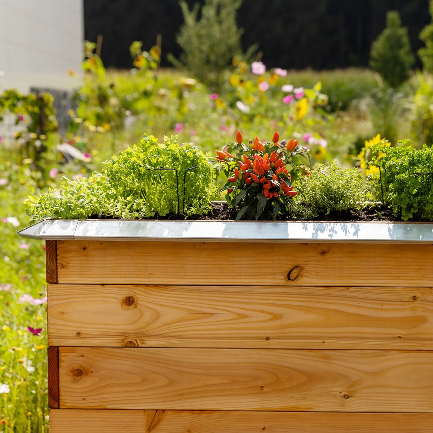 Bellissa Schneckenblech für Hochbeete 95 cm x7,3 cm x 3,3 cm Stahl