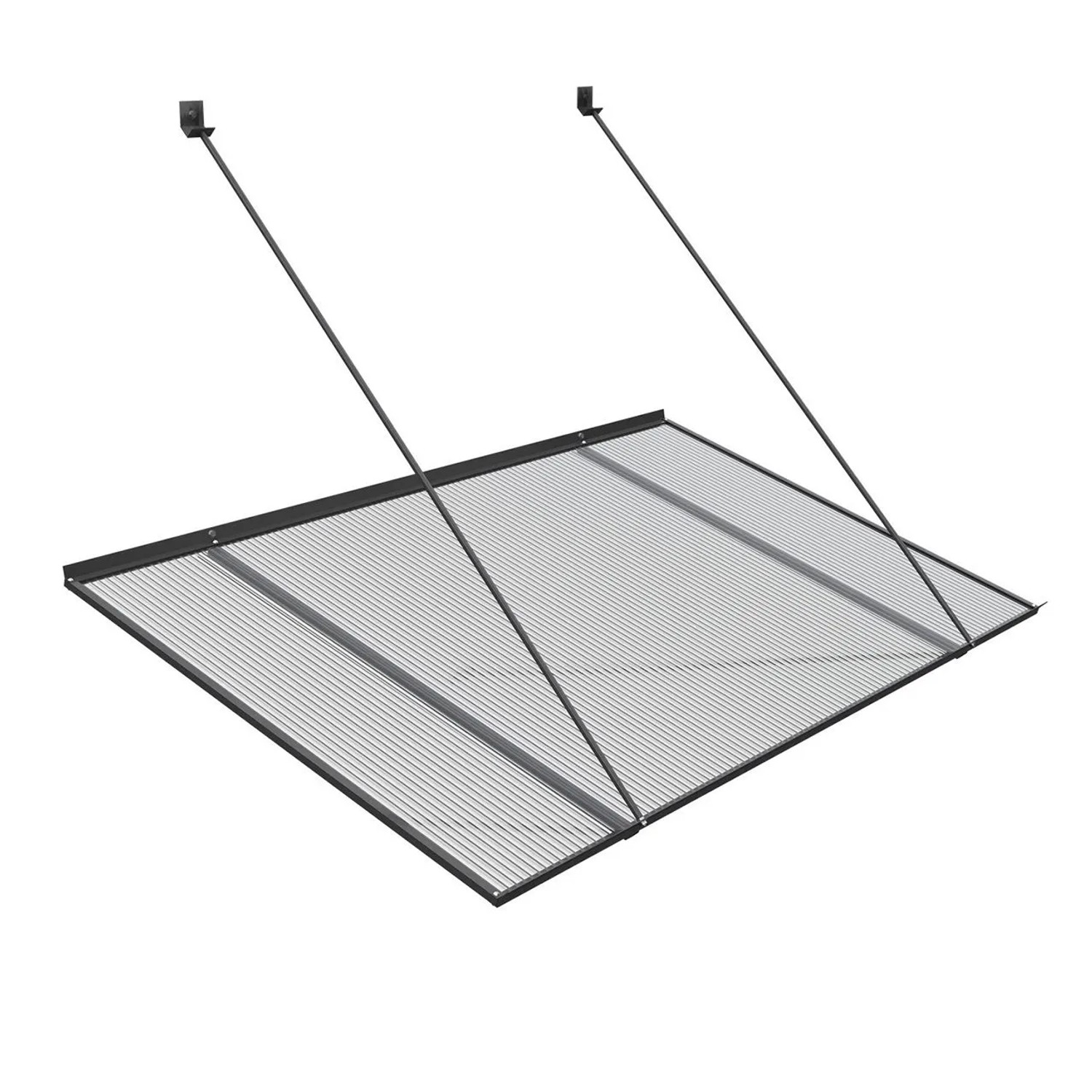 Roro Vordach V150 Anthrazit 120 cm x 69 cm x 74 cm
