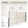 Tectake Seitenmarkise  200 x 300 cm Wetterfest  Blickdicht 300 x 200 cm 9 x 300 x 200 cm Beige_6