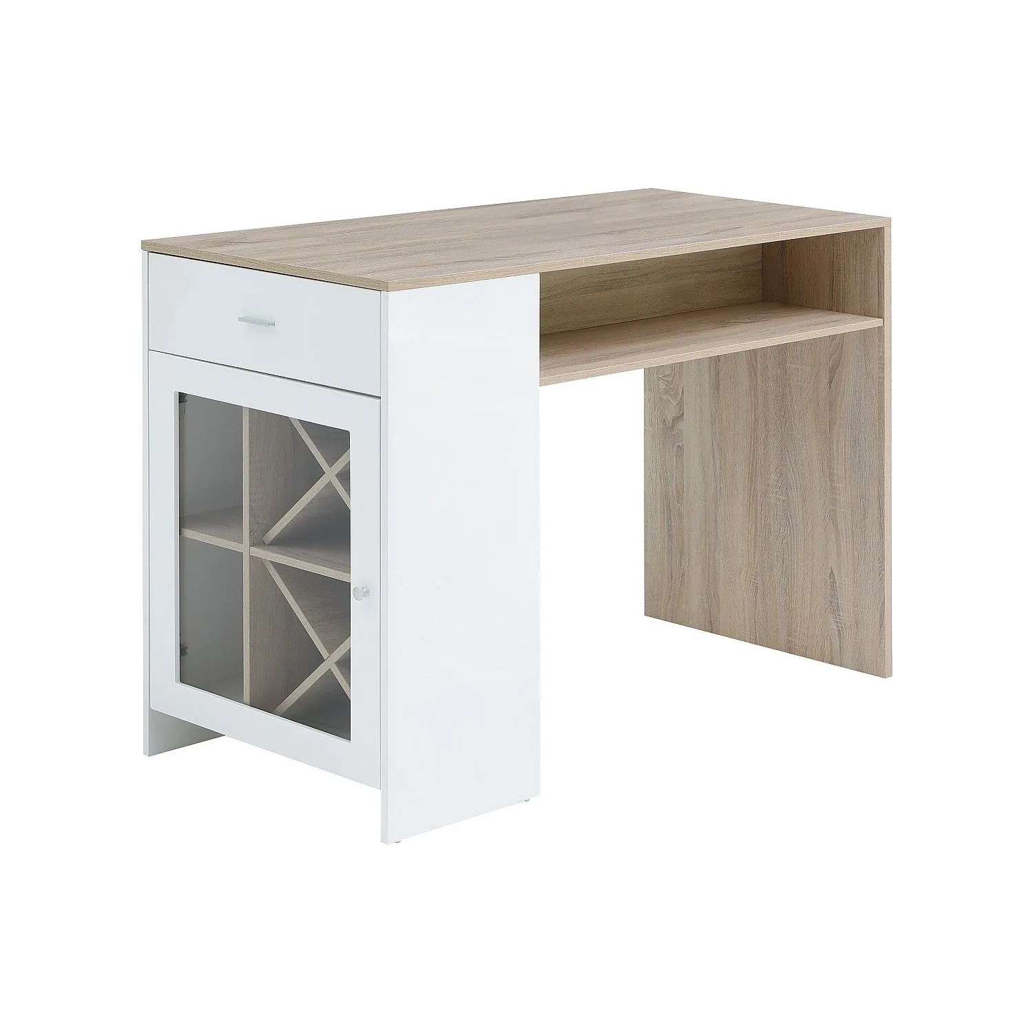 Vente-unique Barmöbel Niraya Naturfarben Hell  Weiß 150 cm_3