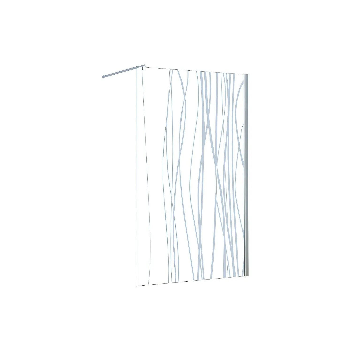Vente-unique Duschwand Danna Transparent 140 cm