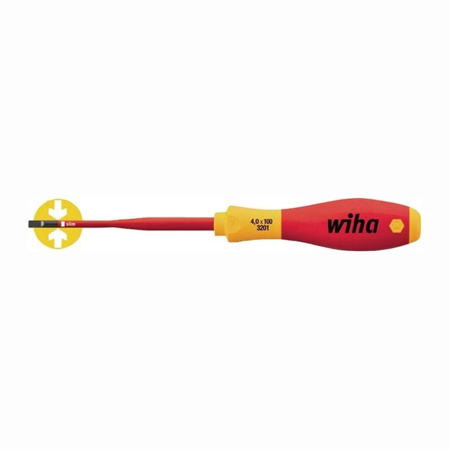 Wiha Schraubendreher 3201 Slimfix 6 5 Mm Schlitz 35392