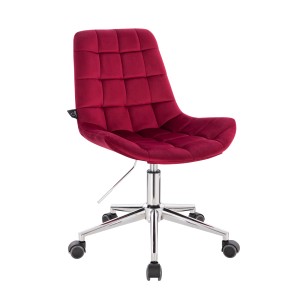 Svita Micky Kinder Bürostuhl, dunkelrot, höhenverstellbar und drehbar. Ideal für das Kinderzimmer.