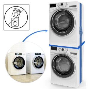 DELUKE Verbindungsrahmen Für Waschmaschine/Trockner EDEO 60cm Breit Universal Zwischenbaurahmen Waschmaschinen Trockner