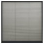 vidaXL Insektenschutz-Plissee für Fenster Alu Anthrazit 120x120 cm 148666