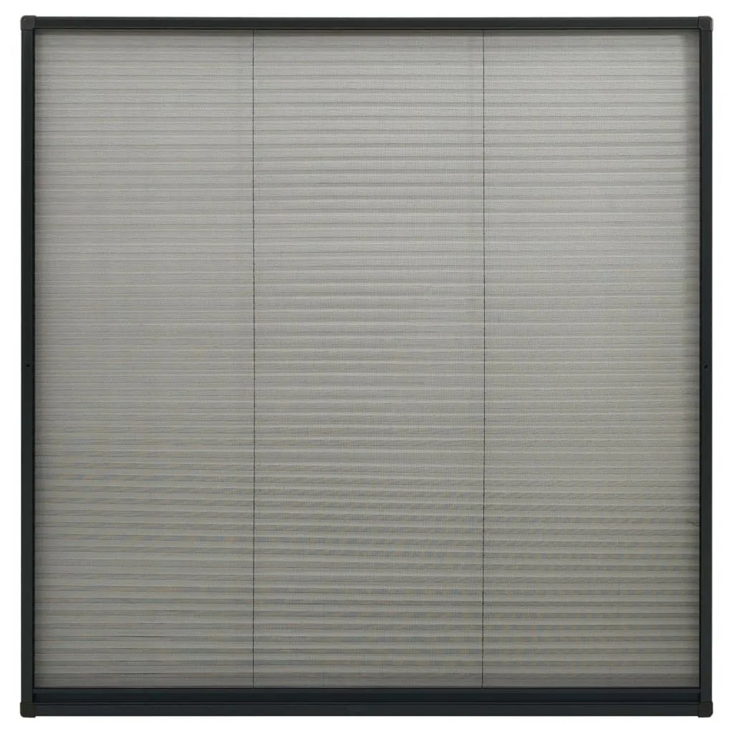 vidaXL Insektenschutz-Plissee für Fenster Alu Anthrazit 120x120 cm 148666