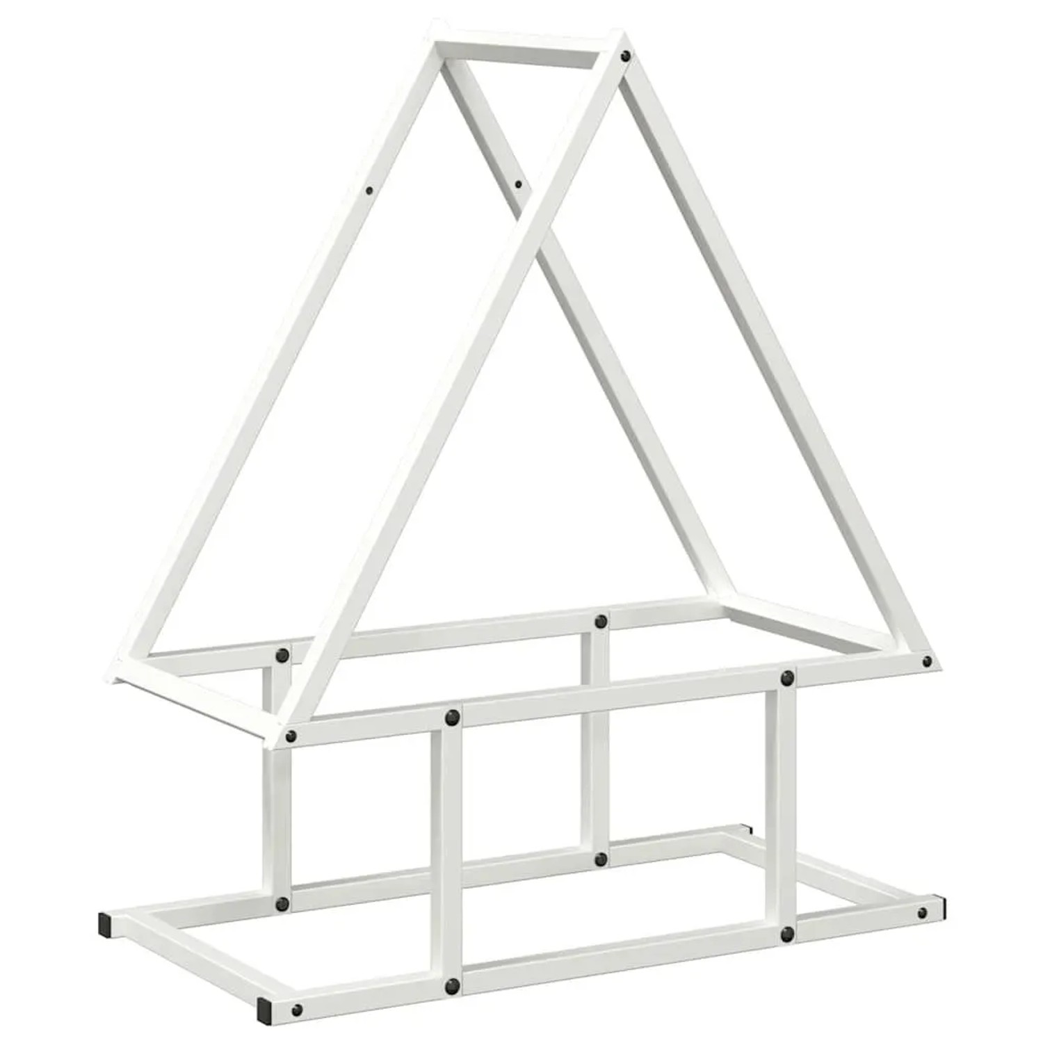 vidaXL Brennholzregal Weiß 50x25x60 cm Kaltgewalzter Stahl 864312