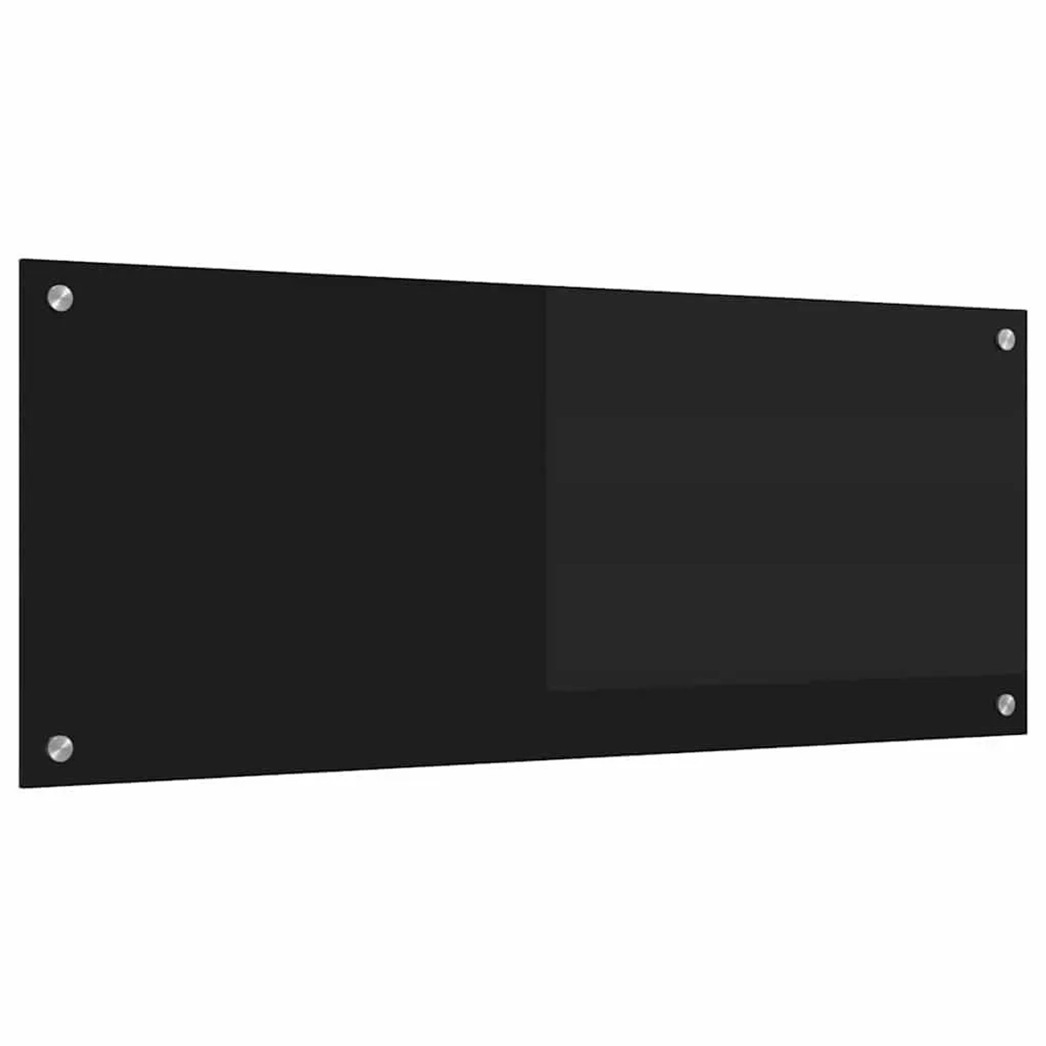 vidaXL Küchenrückwand Schwarz 100 x 40 cm Gehärtetes Glas 42018041