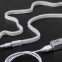 Paulmann LED Strip Neon Colorflex USB Orange, 1m, an Powerbank angeschlossen.