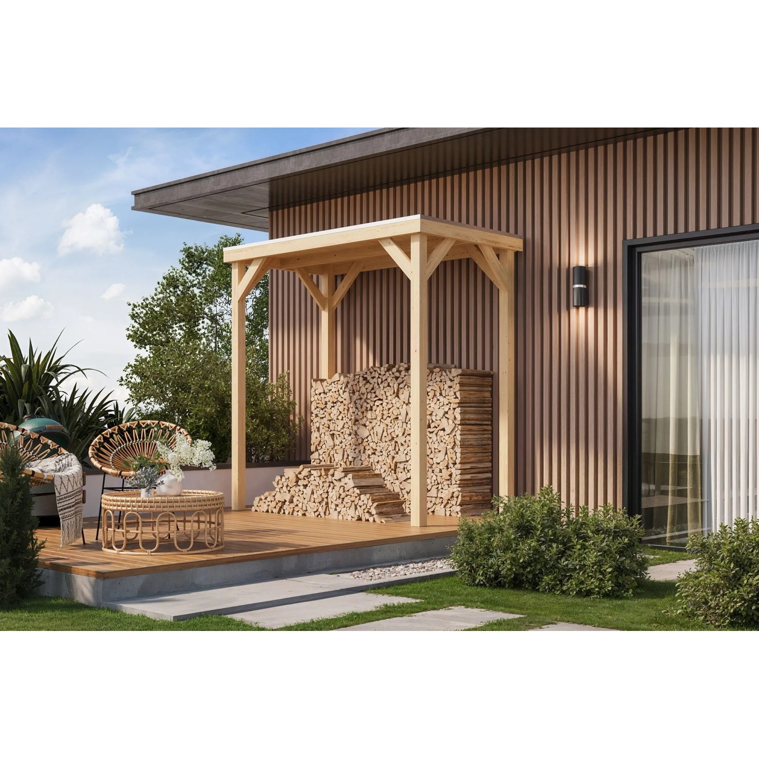 Karibu Pavillon Cannes S naturbelassen 231 cm x 124 cm