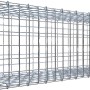 Leere Gabiona C-Ring-Gabione, 30x100x30 cm, Maschenweite 5x5 cm, aus verzinktem Draht.