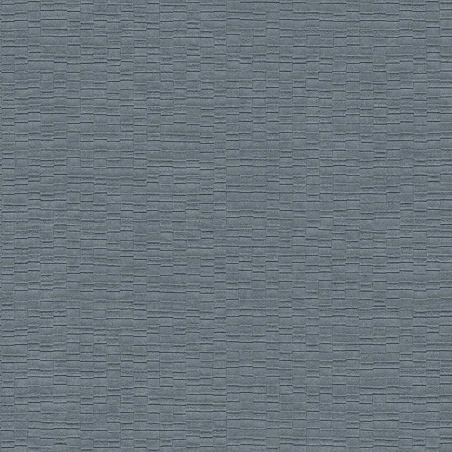 PROFHOME Lc522308-Di Struktur Tapete Uni Blau Tauben-Blau Petrol 0,53 m x 10,05 m  5,33 m2