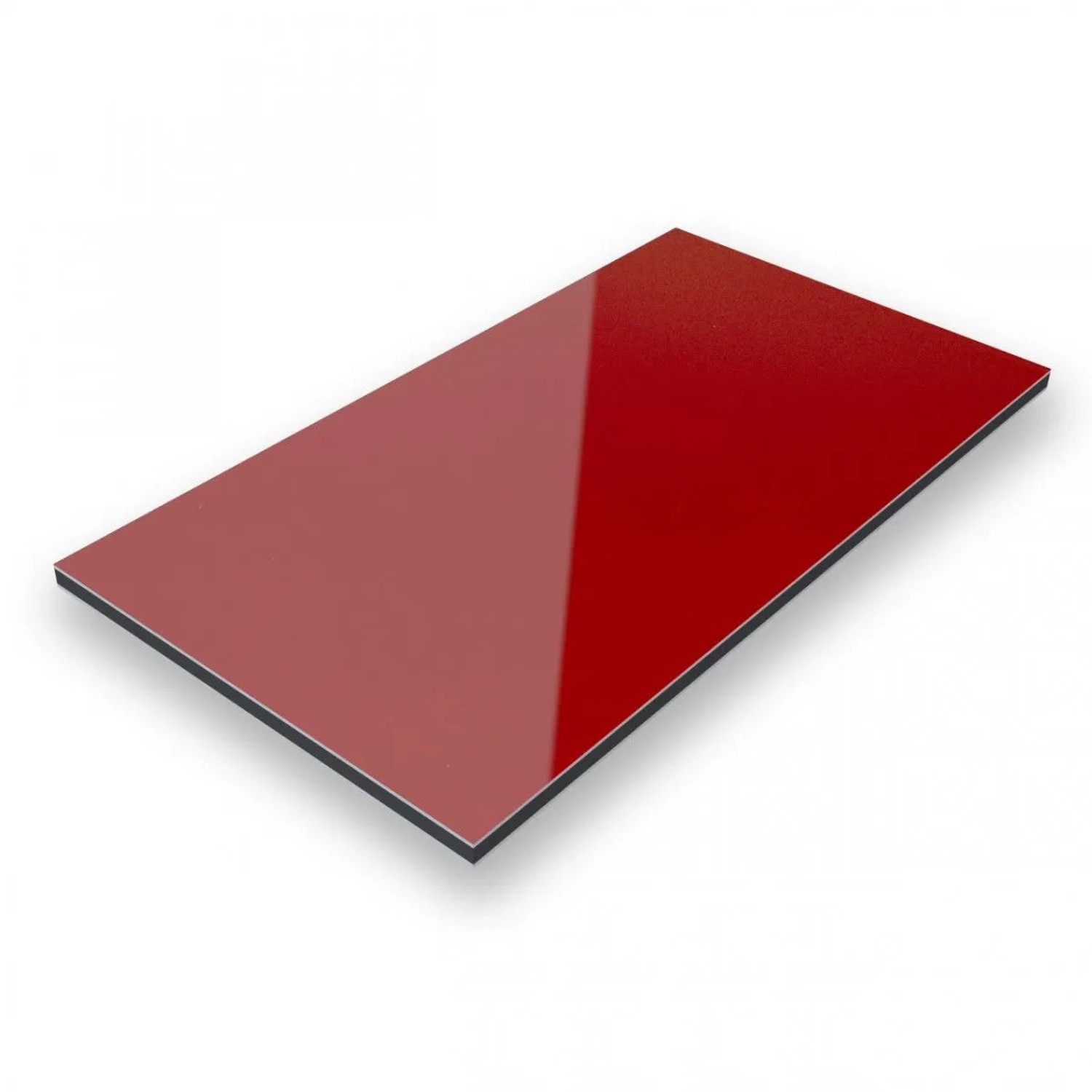 Aluverbund24 150x75cm Aluverbundplatte Aluminiumverbund Purpurrot RAL 3004 3mm 0,3mm