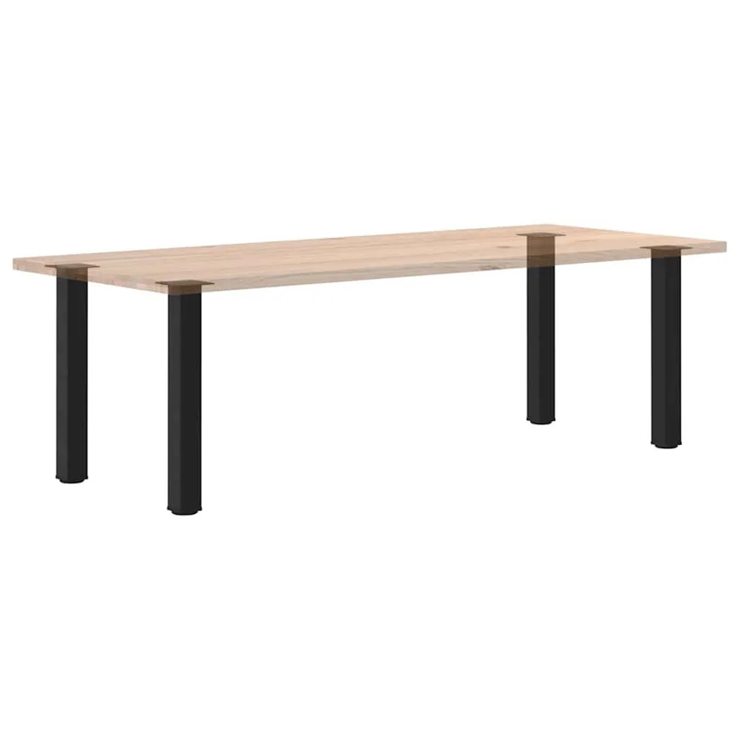 Schwarze vidaXL Konsolentischbeine, 4er Set, Stahl, 72-74 cm hoch, für DIY Möbelbau.