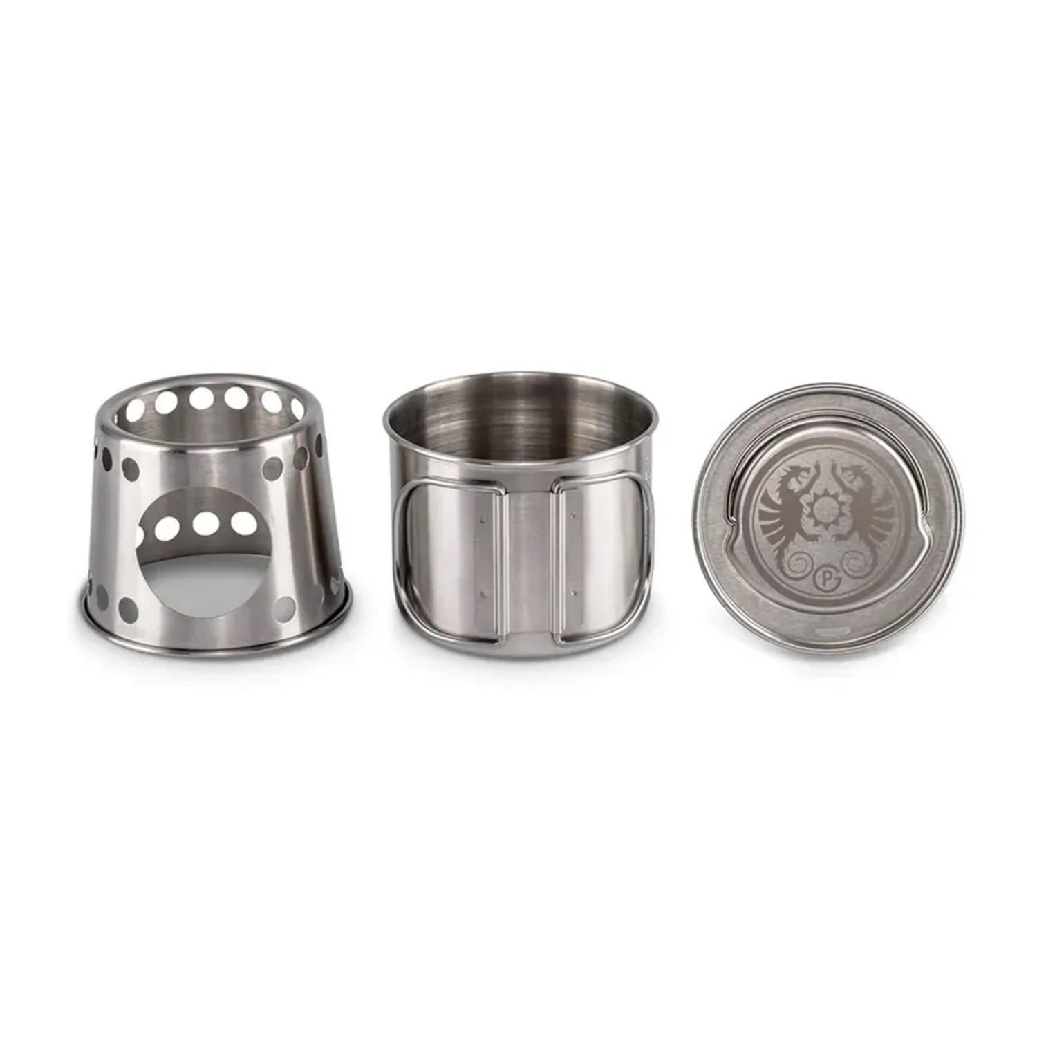 Petromax Kochbecher Stahl 750ml: Camping Kochstelle mit Becher und Deckel.