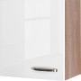 Flex-Well Oberschrank Valero, 50x55 cm, Hochglanz Weiß/Sonoma Eiche, Küchen-Hängeschrank.
