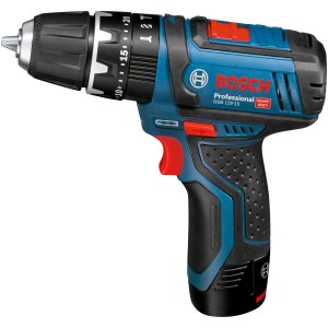 Bosch Professional Akku-Schlagbohrschrauber GSB 12 V-15, blau/schwarz, mit Bohrfutter.