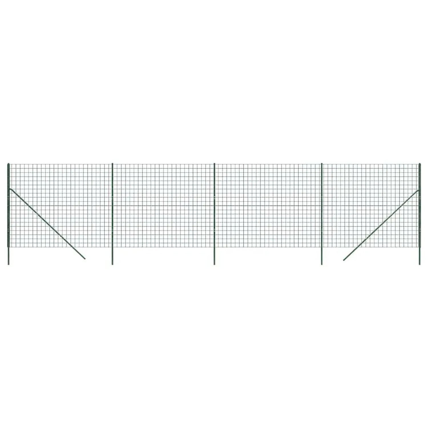 vidaXL Maschendrahtzaun Grün 1,8x10 m Verzinkter Stahl 154085 günstig online kaufen