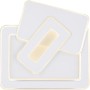 Moderne, dimmbare LED-Deckenleuchte Kique in Weiß mit Smart Home Funktion.