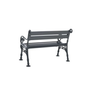 PROREGAL Gartenbank Curacao 2-Sitzer Anthrazit HxBxT 85x115x60cm Witterungs- & UV-beständiger Kunststoff Sitzbank