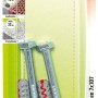 Fischer Dübel DuoPower 10x80 mm mit Schrauben, geeignet für verschiedene Baustoffe.