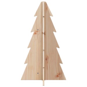 vidaXL Weihnachtsbaum Holz zum Schmücken 69,5 cm Massivholz Kiefer 858177