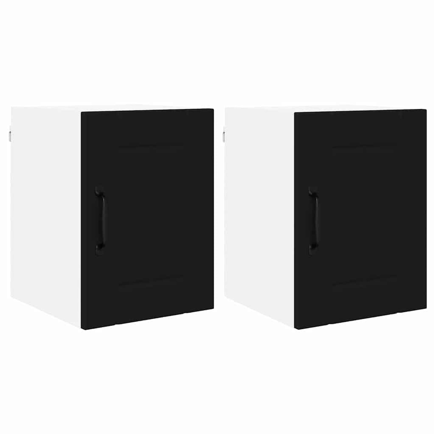vidaXL Küchenschrank 2 Stk Schwarz 30 x 31 x 40 cm Holzwerkstoff 884857 günstig online kaufen
