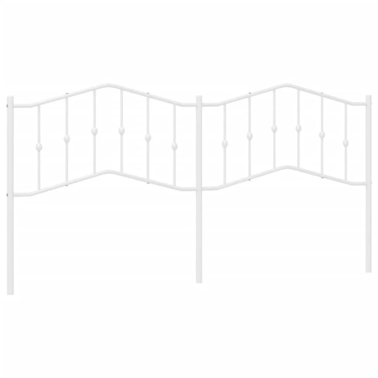 vidaXL Ersatz-Kopfteil Metall Weiß 200 cm 373876