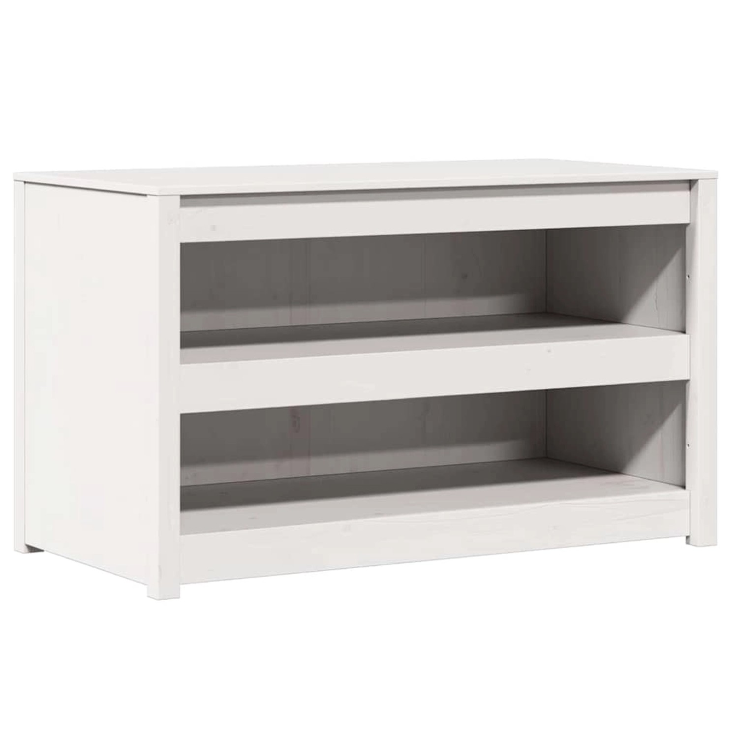 vidaXL Küchenschrank mit Regal Weiß 106 x 55 x 64 cm Massivholz Kiefer 8681 günstig online kaufen
