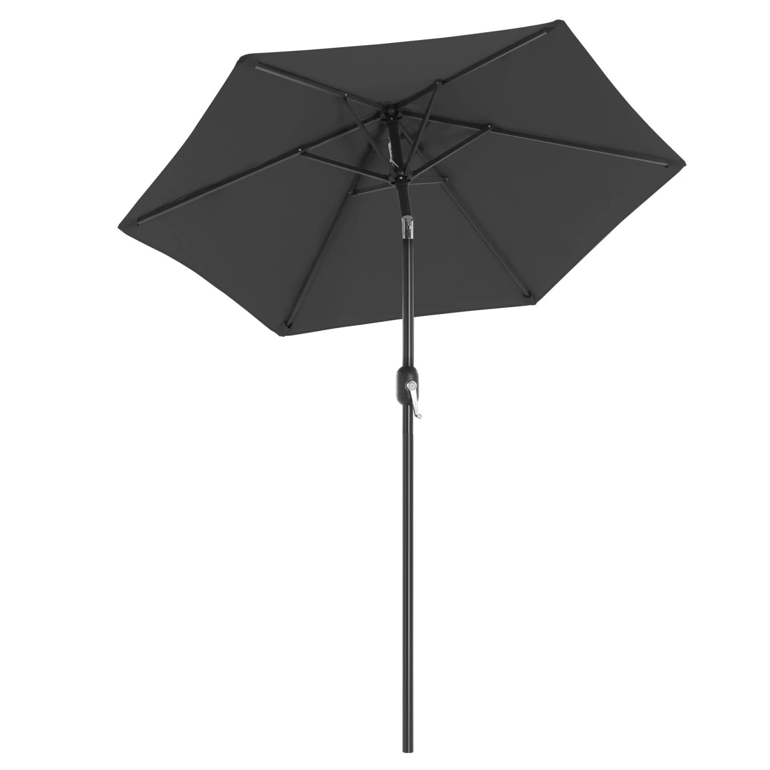Songmics Marktschirm Ø 200 cm Anthrazit mit Dreh- & Neigungsfunktion