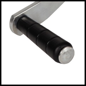 Detailaufnahme Handkurbel der Einhell Handseilwinde TC-WI 500 mit Softgrip.
