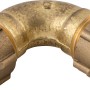 Klemmring-Bogen aus Messing, 15 mm Durchmesser für Kupferrohre.