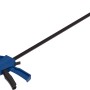 LUX Einhandzwinge 450 mm, blau/schwarz, Spannwerkzeug zum Spannen und Spreizen.