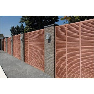 Blickdichter T & J Clausa-Sichtschutzzaun aus Keruing-Holz, 180x180 cm.