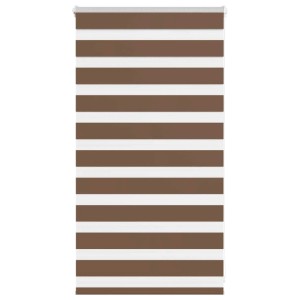 vidaXL Doppelrollo Braun 70x100 cm Stoffbreite 65,9 cm Polyester 4014307