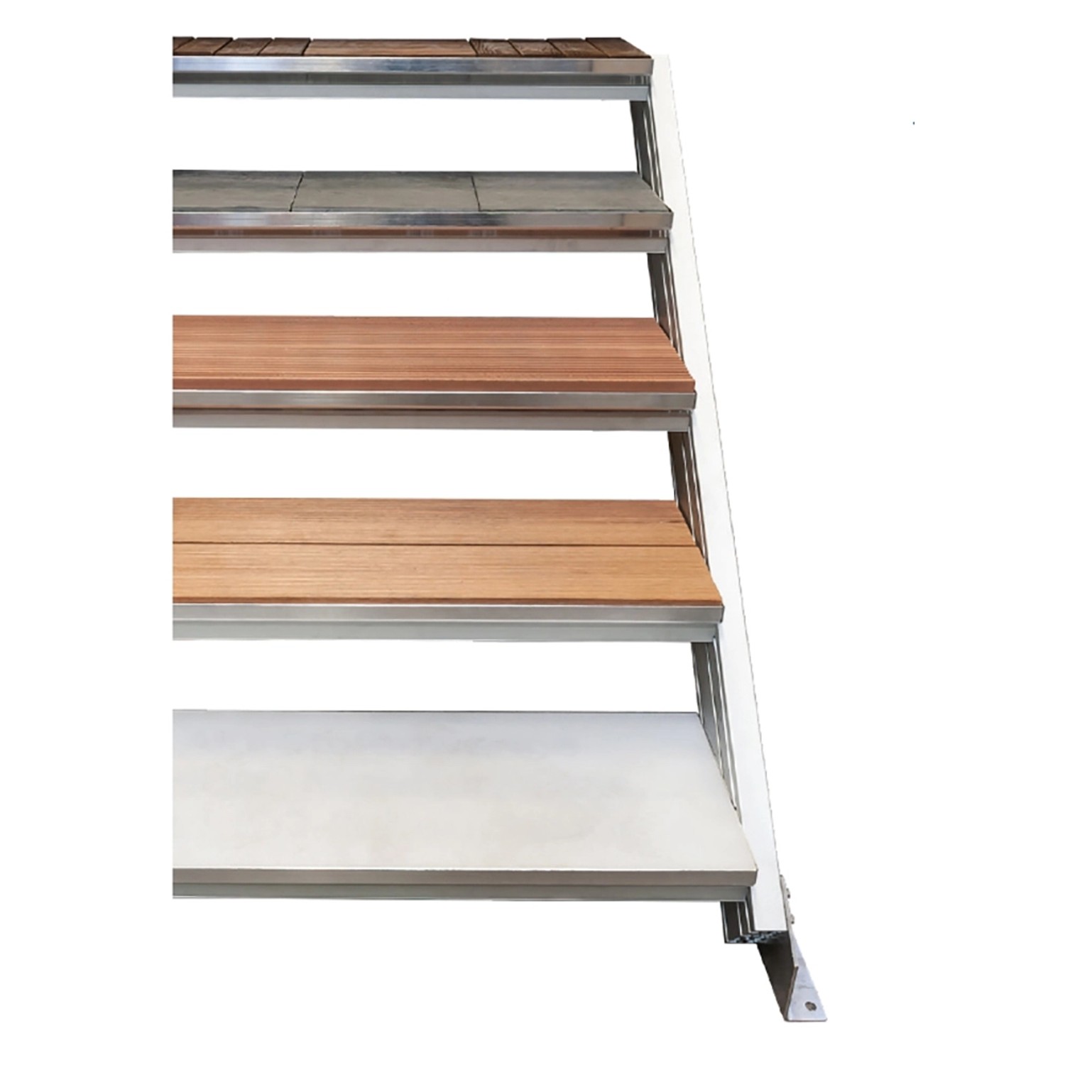 Treba Außentreppe Alaska 3, Aluminium, 2 Stufen. Ideal für den Garten.