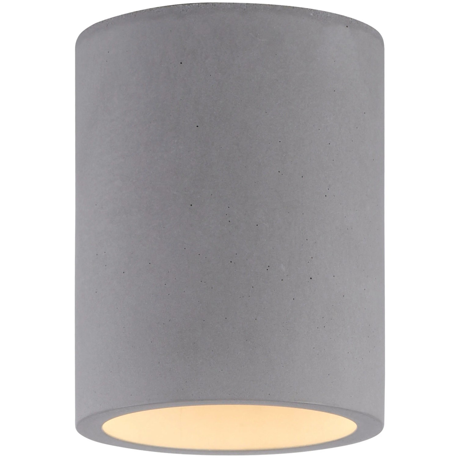 Runde Paul Neuhaus Deckenleuchte Eton in Betonoptik, 11x14 cm. Moderne Lampe für Industrial Design.