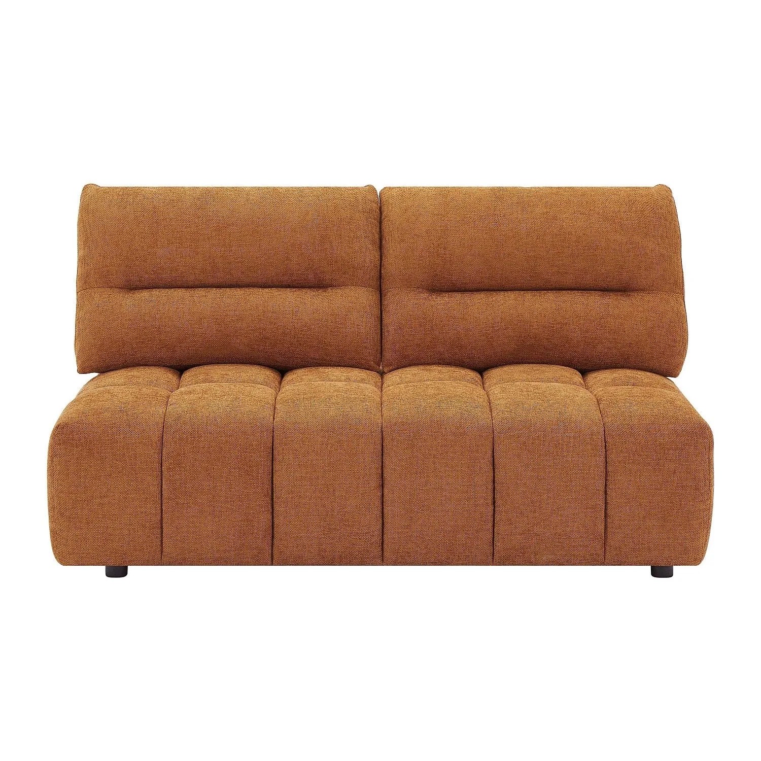 Vente-unique Sofa Ohne Schlafmöglichkeit Apoliu Terracotta 170 cm
