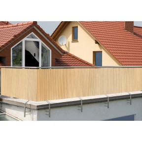Sichtschutzmatte Für Balkon & Garten – 90 X 300 Cm, Bambusfarben, Aus Stabilem UV-beständigem PVC, Made In Germany