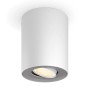 Weißer Philips Hue LED-Aufbauspot Pillar für smarte Beleuchtung im Innenbereich.