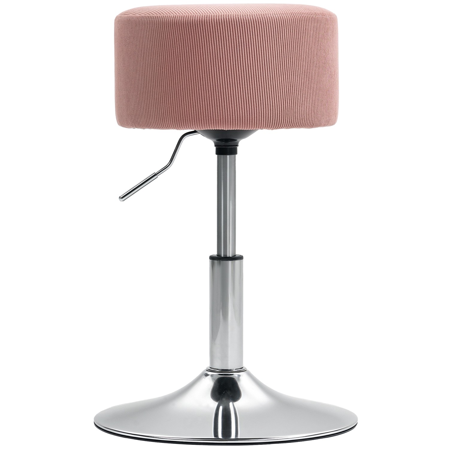 HOMCOM Barhocker Gepolstert Barstuhl für Küche Wohnzimmer Esszimmer Rosa günstig online kaufen