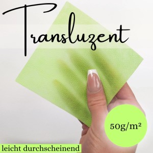 Grüner Apfel Sensalux Tischdeckenrolle Light, leicht durchscheinend, stoffähnlich.