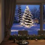 Paulmann LED-Lichterkette Yuna beleuchtet verschneiten Baum im winterlichen Garten. Warmweißes Licht für Außen-Deko.